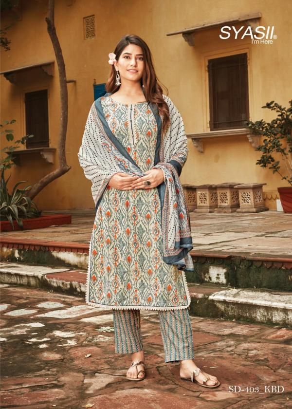 Syasii Kbd 396 Festive Wear Kurti Pant With Dupatta Collection